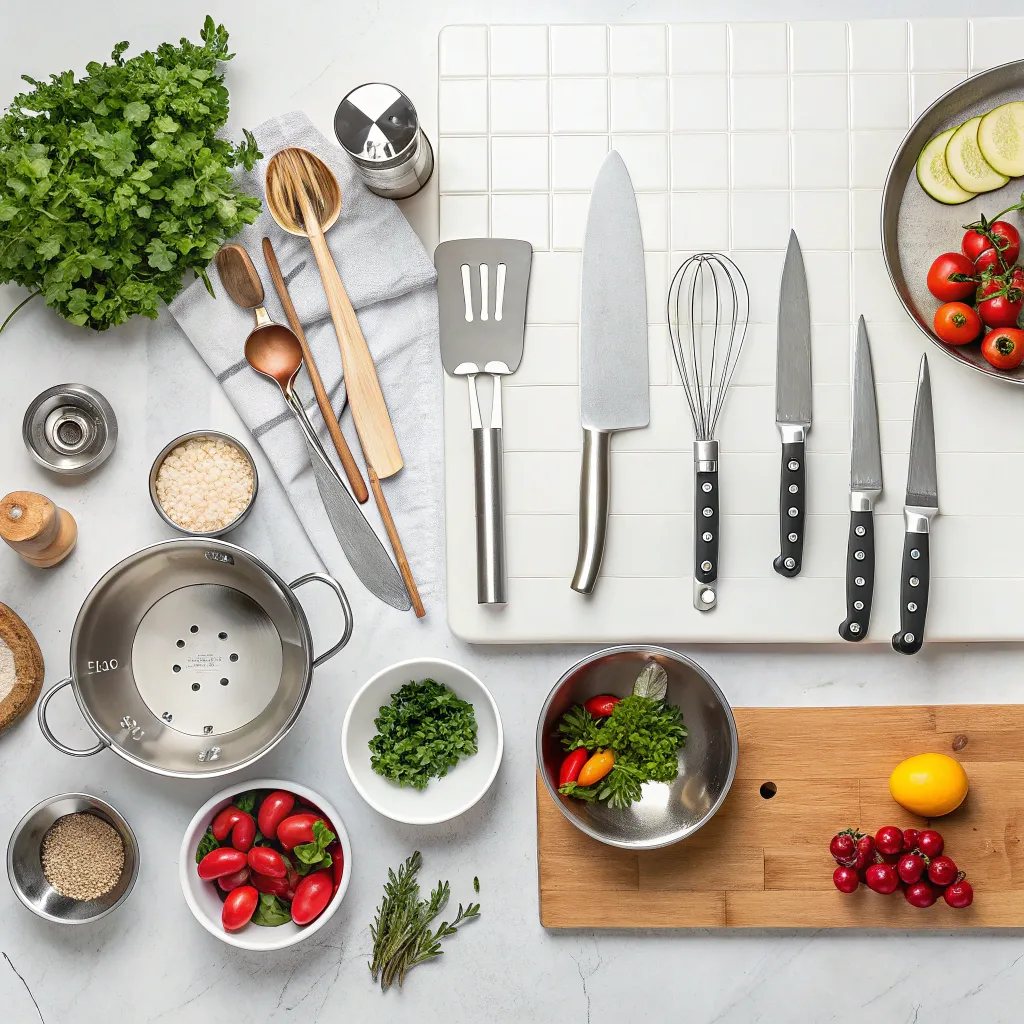Chef tools and ingredients